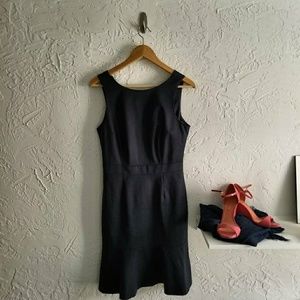 Banana Republic Navy Tulip Dress with V-neck Back